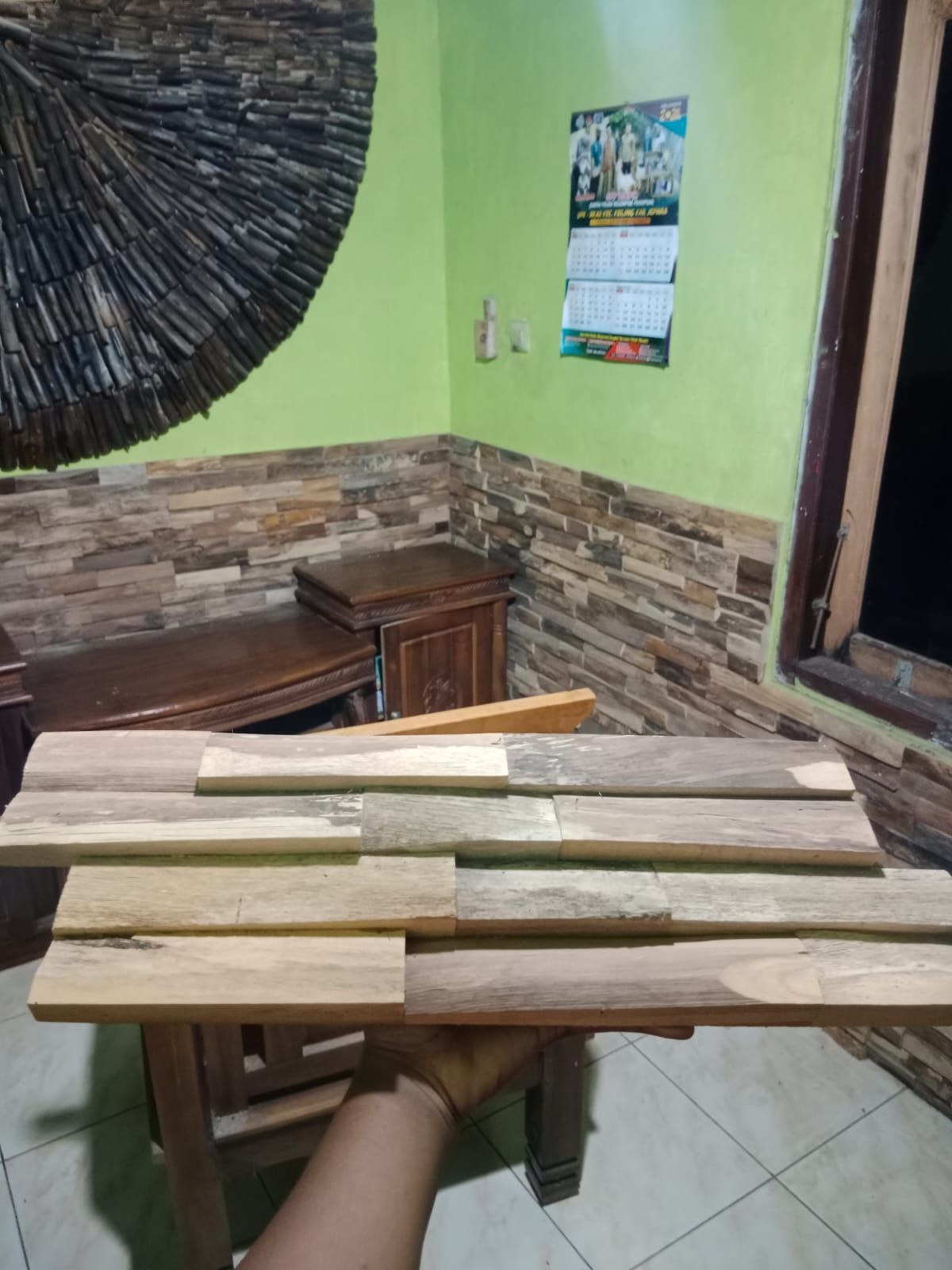 Authentic Indonesian Wood Wall Panels – Natural Elegance for Your Space
