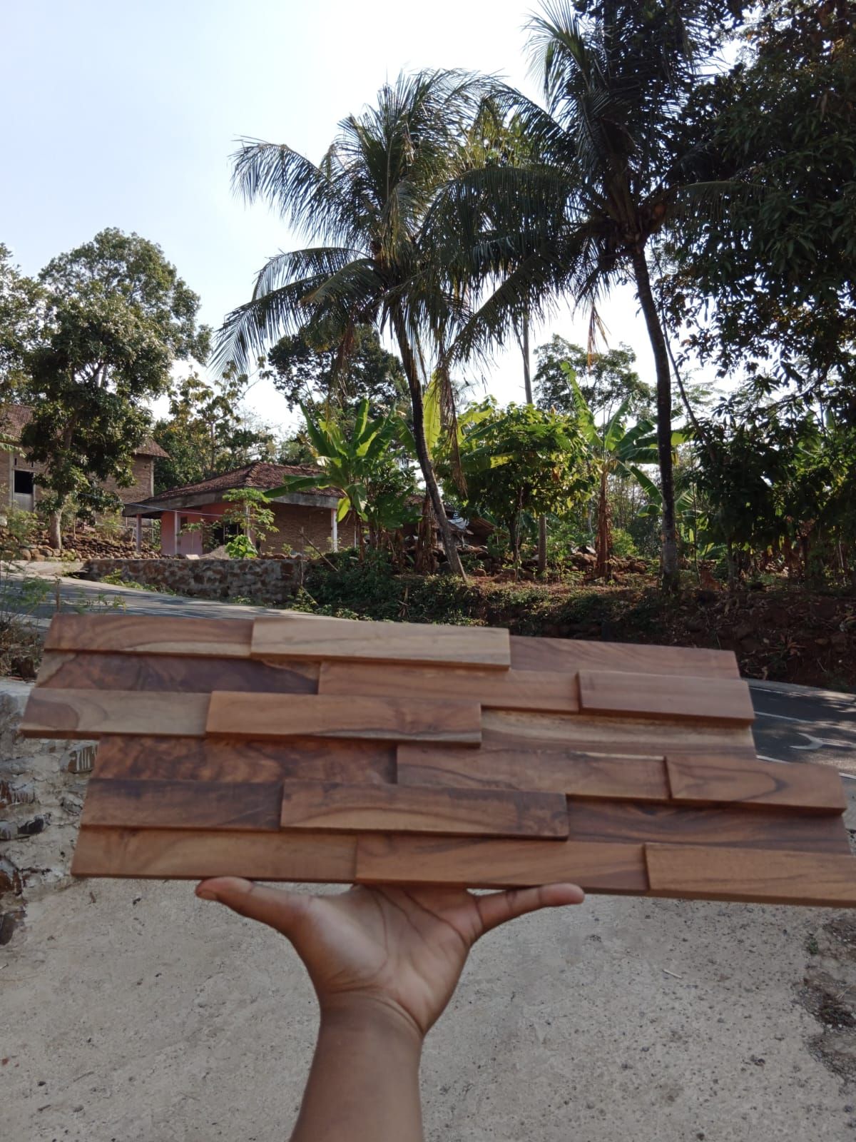 Authentic Indonesian Wood Wall Panels – Natural Elegance for Your Space